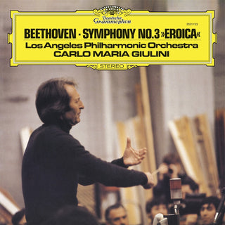 the album cover for Beethoven / Carlo Giulini  Maria / La Philharmonic - Beethoven: Symphony 3 Eroica (Blk) (Uk)