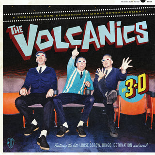 the album cover for Volcanics - Volcanics "In 3d" (Blue) [Clear Vinyl] (Red) [Indie Exclusive] (Foem)