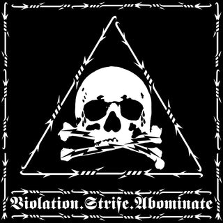 the album cover for Revenge - Violation Strife Abominate (Blk) [Colored Vinyl] (Gate)