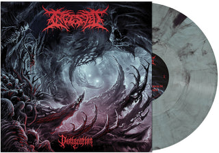 the album cover for Ingested - Denigration [Electric Blue Smoke]