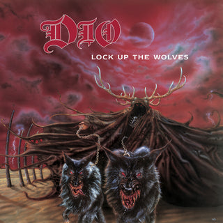 the album cover for Dio - Lock Up The Wolves [Colored Vinyl] (Red)