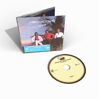 the album cover for Emerson Lake & Palmer - Love Beach