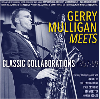 the album cover for Gerry Mulligan - Meets: Classic Collaborations 1957-59