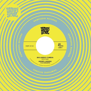 the album cover for Andres Landero  / Su Conjunto - Bailando Cumbia