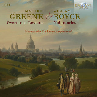 the album cover for De Fernando Luca - Greene: Overtures & Lessons Boyce: Voluntaries
