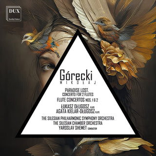 the album cover for The Silesian Philharmonic Symphony Orchestra - Mikolaj Gorecki: Flute Cons
