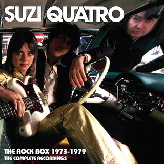 the album cover for Suzi Quatro - Rock Box 1973-1979 (Complete Recordings)