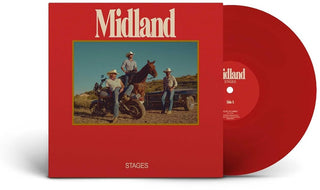 the album cover for Midland - Stages [Clear Vinyl] (Red)