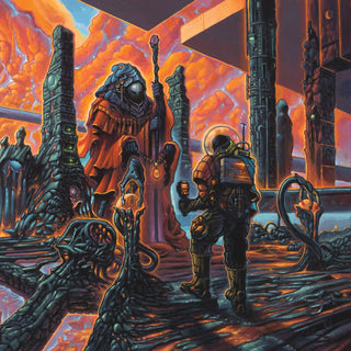 the album cover for Cryptic Shift - Overspace & Supertime [Colored Vinyl] (Org) (Red) (Mrb)