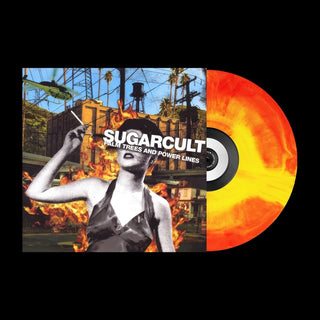 the album cover for Sugarcult - Palm Trees And Powerlines (Aecx) [Colored Vinyl] (Red)