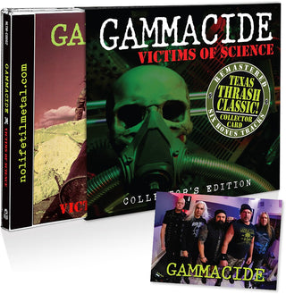 the album cover for Gammacide - Victims of Science