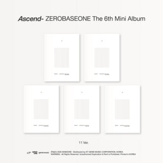 the album cover for Zerobaseone - Ascend - 11 Version