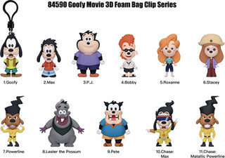 Monogram- Goofy Movie - Series 74 3D Foam Bag Clip 24pc Blind Bag PDQ (Large Item, Collectible, Blind Packaging, Product Display Quickly)