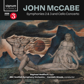the album cover for RAPHAEL WALLFISCH - John Mccabe: Symphonies 2 & 3 & Cello Concerto
