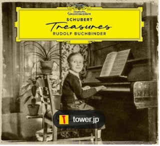 the album cover for Rudolf Buchbinder - Schubert Treasures