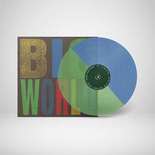 the album cover for Hovvdy - Big World [Indie Exclusive Transparent Green + Blue]