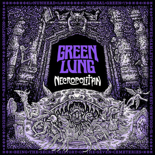 the album cover for Green Lung - Necropolitan [Colored Vinyl] (Gate) (Purp) (Uk)