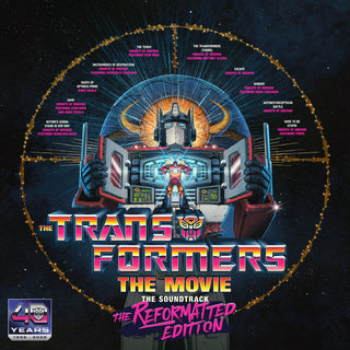 the album cover for Transformers - The Movie, The Soundtrack, The Reformatted Edition