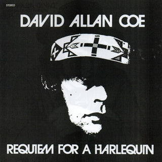 the album cover for David Allan Coe - Requiem for a Harlequin