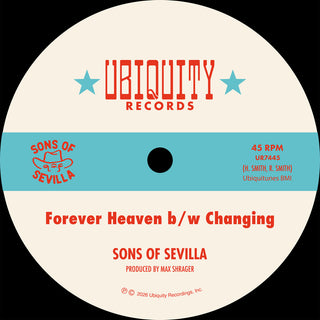 the album cover for Sons of Sevilla - Forever Heaven / Changing