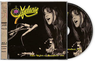 the album cover for Melanie - First Nights on Broadway - 1971