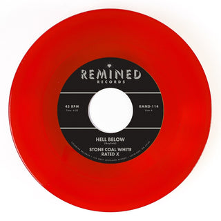 the album cover for Stone Coal White - Hell Below / Free - Clear Orange/Red [Clear Vinyl] (Org)