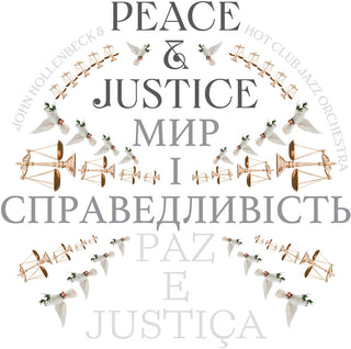 the album cover for John Hollenbeck - Peace And Justice