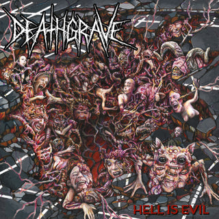the album cover for Deathgrave - Hell Is Evil