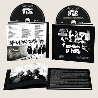 the album cover for De La Soul - Stakes Is High - 30th Anniversary [Hard Cover Book]