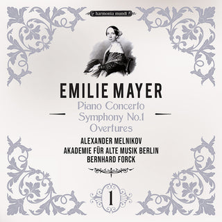 the album cover for Alexander Melnikov - Emilie Mayer: Pno Cno Sym No.1 Overtures
