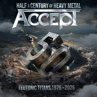 the album cover for Accept - Teutonic Titans 1976-2026