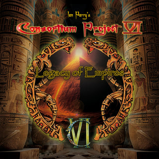 the album cover for Ian Consortium Project Vi Parry - Legacy of Empires