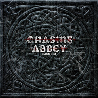 the album cover for Chasing Abbey - Cyber Celt - Green & Black Marbled Vinyl (Blk)