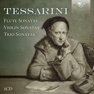 the album cover for Valerio Losito - Tessarini: Flute Sons Vn Sons & Trio Sonatas