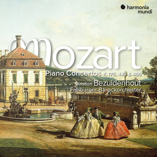 the album cover for Kristian Bezuidenhout - Mozart: Piano Concertos K. 175 449 & 466