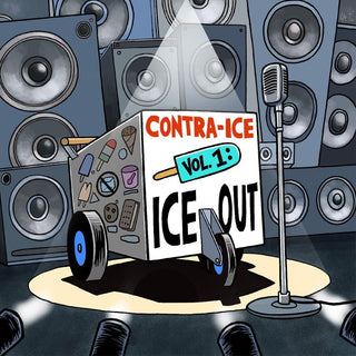 the album cover for Various Artists - Contra-Ice Vol. 1: Ice Out [Indie Exclusive Orange/Blue]
