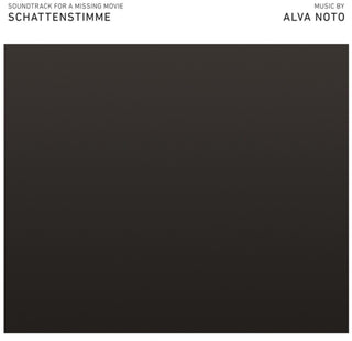 the album cover for Alva Noto - Schattenstimme (Soundtrack For A Missing - Pt 2)