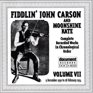 the album cover for Fiddlin Carson John - Vol. 7-(1930-34)