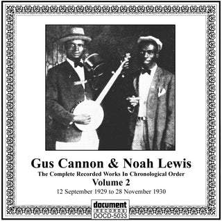 the album cover for Cannon/Lewis - Vol. 2-(1929-30)