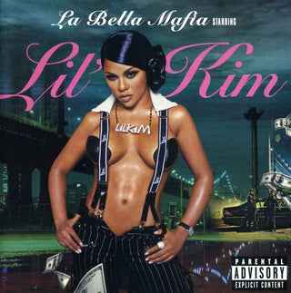 the album cover for Lil' Kim - La Bella Mafia