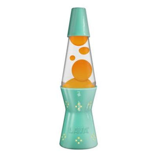 Lava 11.5" Candle Lamp (Turquoise/Orange)