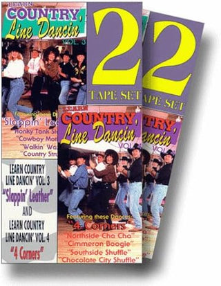 Learn Country Line Dancin' 2 Tape Set: Vol. 3 & Vol. 4