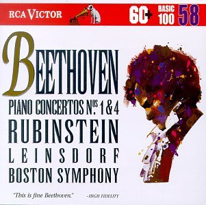 Beethoven (Rubinstein,Boston Symphony,Leinsdorf)- Piano Concertos Nos. 1 & 4