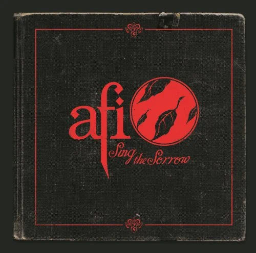AFI- Sing The Sorrow (Black Translucent w/ Red Pinwheel Splatter)