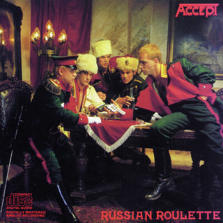 the album cover for Accept - Russian Roulette