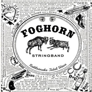 the album cover for Foghorn Stringband - Rattlesnake Tidal Wave