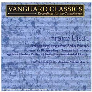 the album cover for F. LISZT - Masterpieces for Solo Piano 1