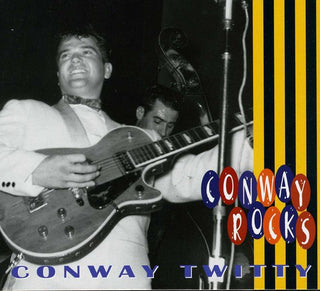 the album cover for Conway Twitty - Conway Rocks [Import]
