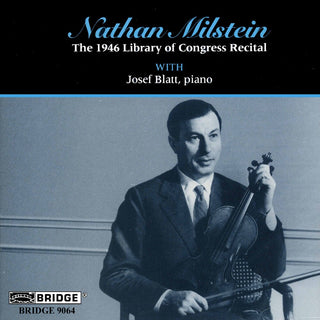 the album cover for Josef Blatt - 1946 Library of Congress Recital