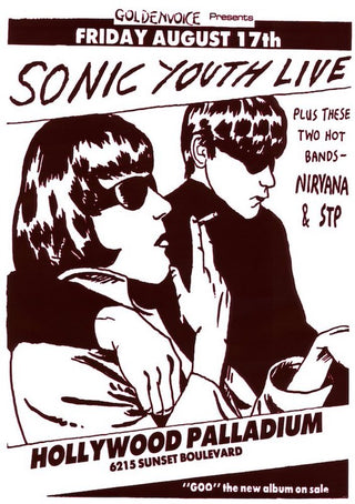 Sonic Youth Live at Hollywood Palladium 24x36 Poster